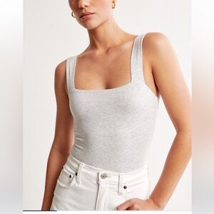 Abercrombie square neck bodysuit size small